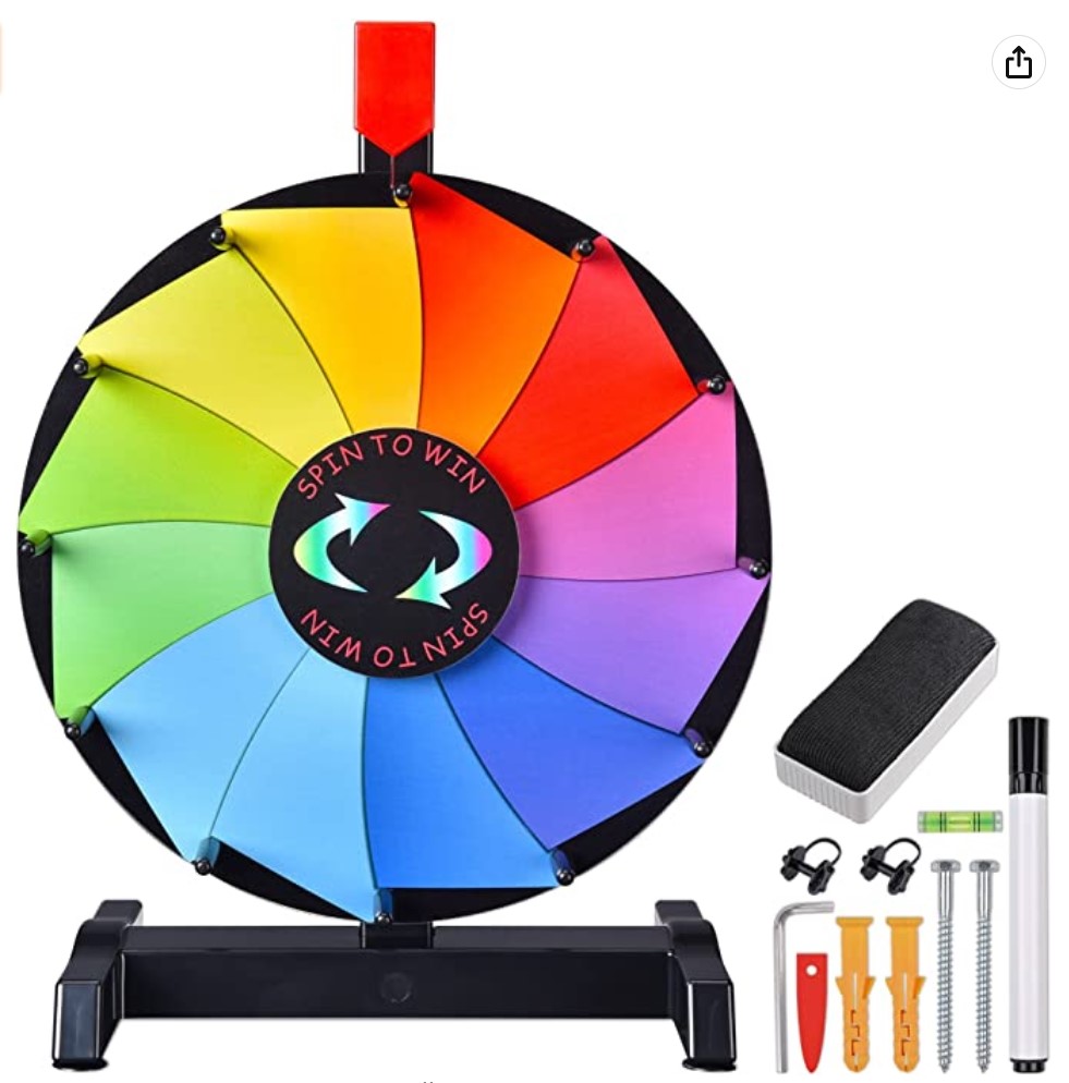 Spin 2 Win Prize Wheel, Custom Trade Show Games