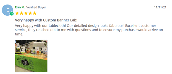 Custom Logo Tablecloth Review