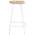  Bar Stool Set of 4 Bleached wood and white A949-320650