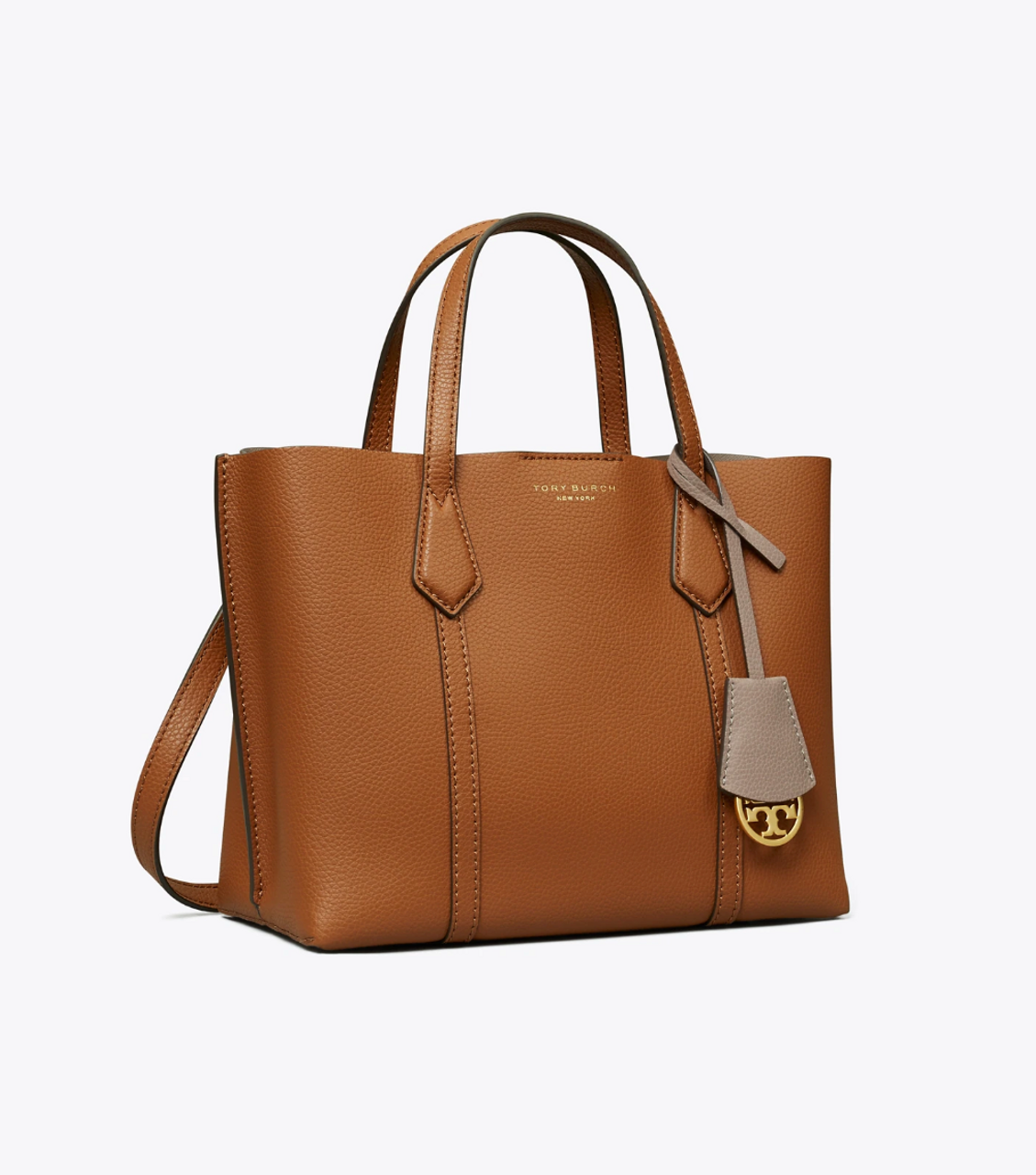 Tory Burch Perry Triple-Compartment Tote Light Umber