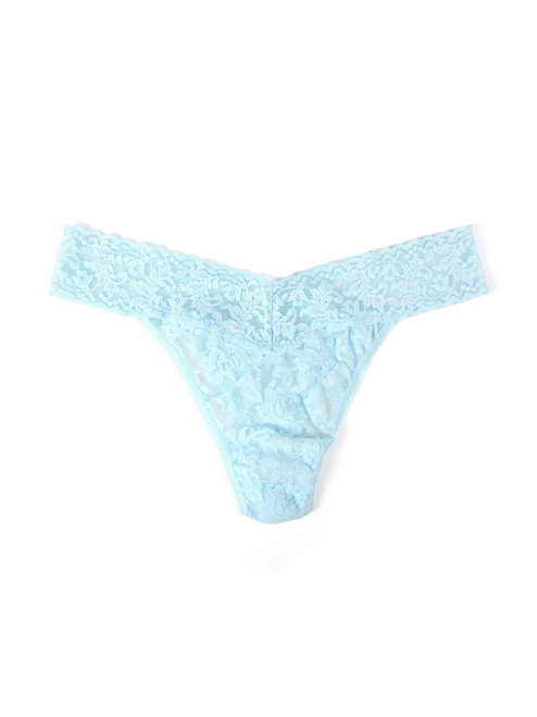 Signature Lace Thong - Celeste Blue 