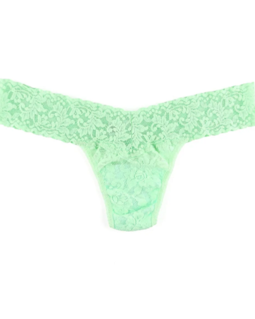 Signature Lace Thong - Starfruit Green 