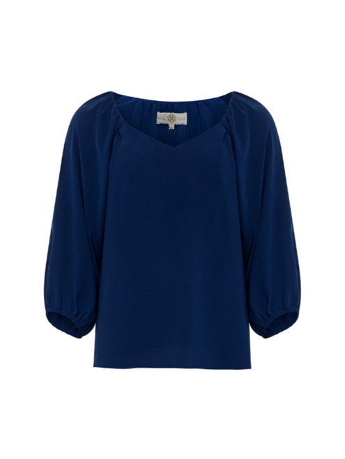 Frances Top - Bellwether Blue