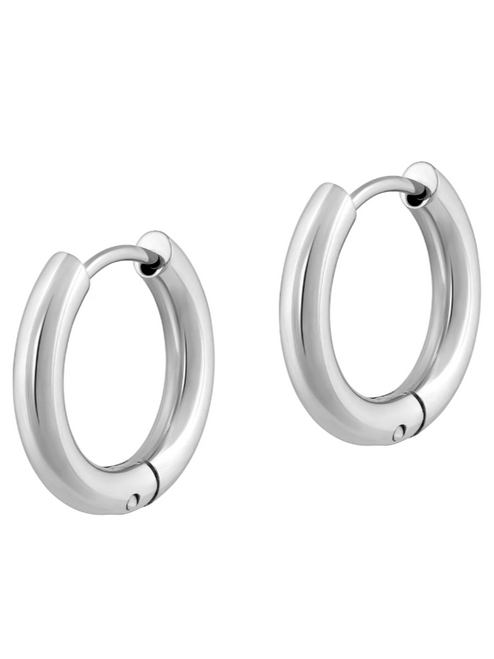 Mini Ringo Hoops - Silver