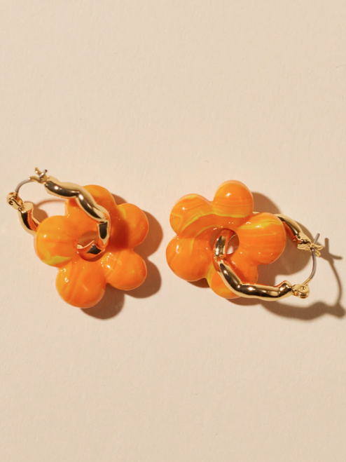 Aya Hoops - Orange Gold