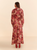 Floral Tapestry V-Neck Maxi Dress