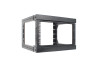 6U Wall Mount Open Frame Rack - Front Swing Out