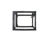 12U Wall Mount Open Frame Rack  Front Swing Out