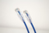 Category-6A Slim Type Mold-Injection-Snagless Patch Cord, 28AWG Stranded, PVC Jacket, Blue.