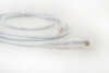 Category-6A Slim Type Mold-Injection-Snagless Patch Cord, 28AWG Stranded, PVC Jacket, White.