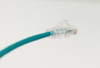 Category-6A Slim Type Mold-Injection-Snagless Patch Cord, 2FT, 28AWG Stranded, PVC Jacket, Green.