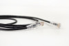 Category-6A Slim Type Mold-Injection Snagless Patch Cord, 28AWG Stranded, PVC Jacket, Black.