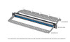 Optical Fiber Rack-Mount Panel, Keystone-Module, 1-RMU, 24-Position, Blank (Without Label Holders).
