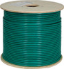 CAT6A (Augmented) 10Gb, Shielded F/UTP , 1000, 8-Conductor, PVC Jacket, AWG23 Solid-Bare Copper, 1000ft Wooden Spool, Green