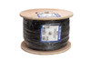High Strand Audio Cable, UV Rated Outer Jacket, 12AWG, 4 Conductor, Stranded (65 Strand), PVC Jacket, 500ft, Spool, Black