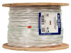 Audio Cable, 14AWG, 2 Conductor, Stranded (41 Strand), 1000', PVC Jacket, Wooden Spool, White