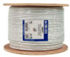 Audio Cable, 14AWG, 4 Conductor, Stranded (41 Strand), 1000', PVC Jacket, Wooden Spool, White