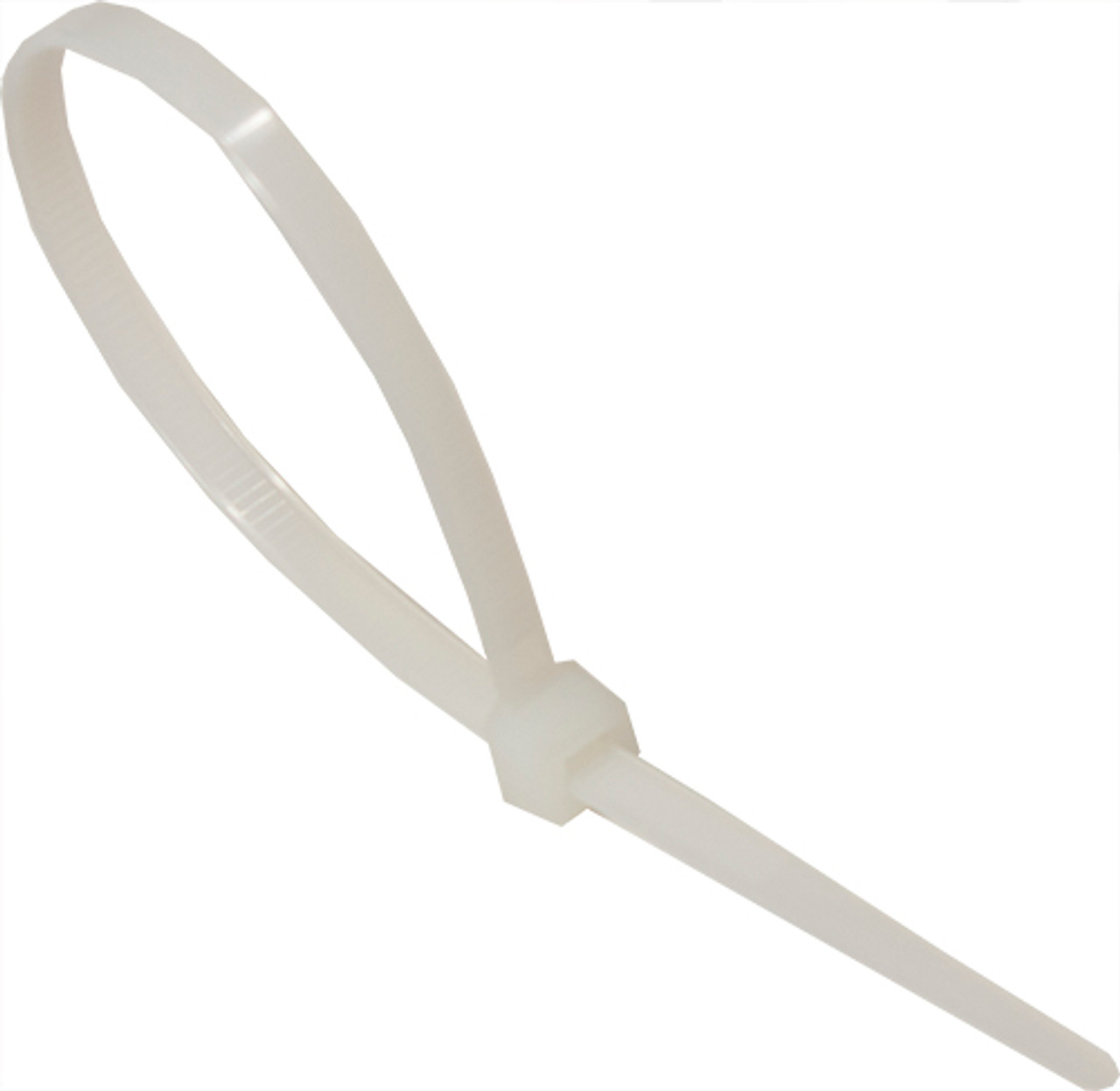 6" Cable Ties, Natural, c(UL) Listed, 100 Pack