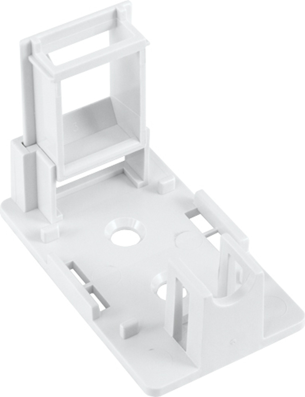 Surface Mount, 1-Port, No Jack, White, "Biscuit"