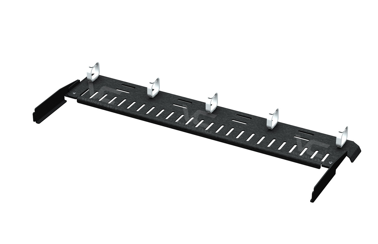 Cable Management Bar, Optical Fiber, 3-in Deep.