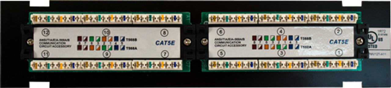 CAT6 12 Port-Mini, 110 IDC Patch Panel | 1U