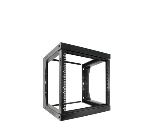 12U Wall Mount Open Frame Rack  Front Swing Out