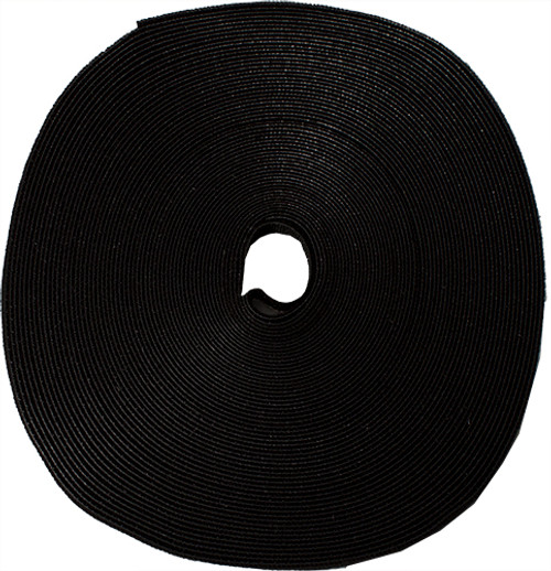 75' Roll Velcro Tie Wrap, 1/2" wide,  Black