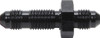 Straight Bulkhead -4 Black 10pk