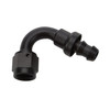 Pushlock Hose End Black 120 Deg Elbow -8