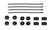 Radiator Screen Mounting Kit Ste of 4 Black Nylon