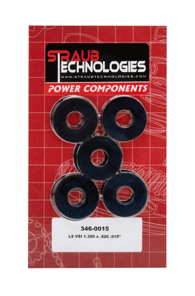 STRAUB TECHNOLOGIES INC. Valve Spring Shims 50pk .015 GM LS Engines 346-0015