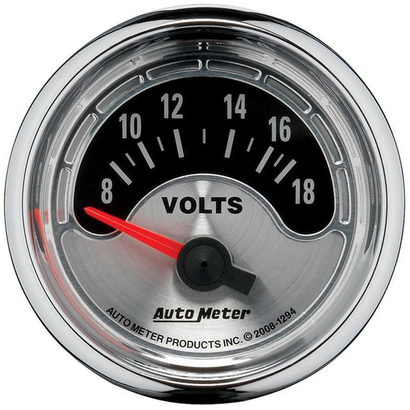 Autometer 2-1/16 A/M Voltmeter Gauge 8-18 1294