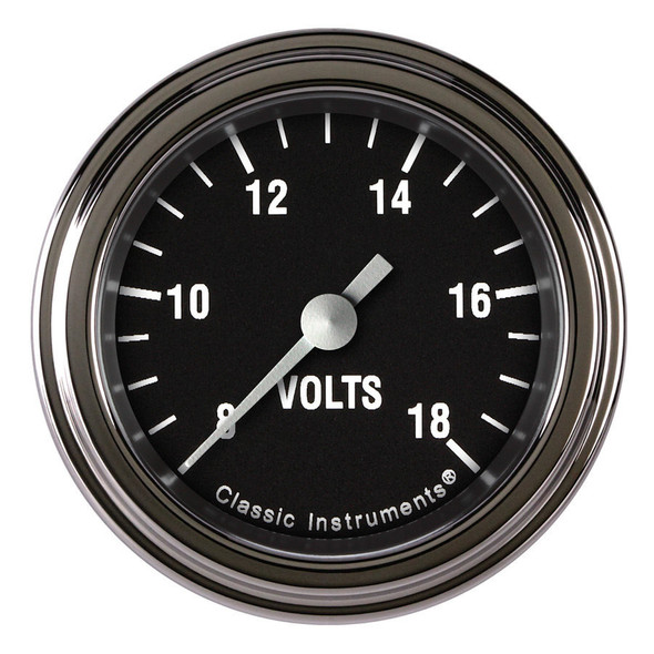 Classic Instruments Hot Rod Volt Gauge 2-1/8 Full Sweep Hr130Slf