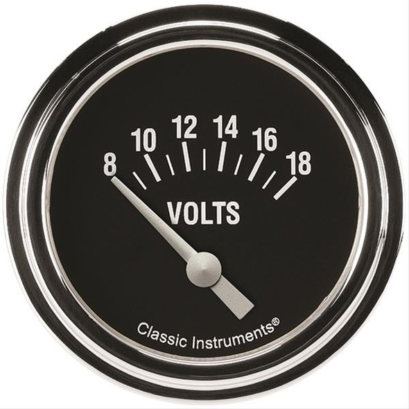Classic Instruments Hot Rod Volt Gauge 2-5/8 Short Sweep Hr230Slf