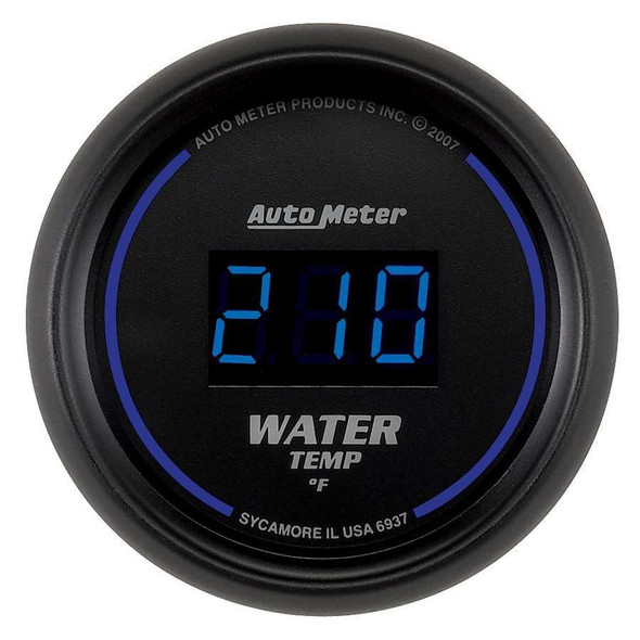 Autometer 2-1/16 Water Temp Gauge 0-340F Digital 6937