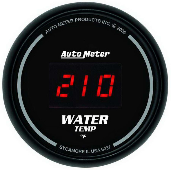 Autometer 2-1/16 Dg/B Water Temp Gauge 6337