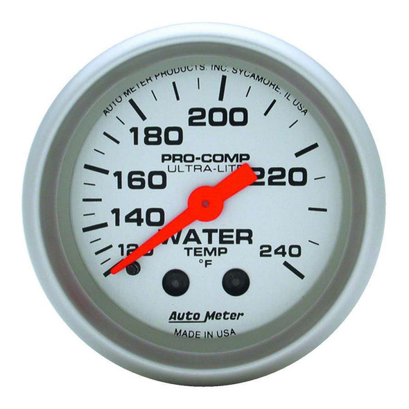 Autometer 2-1/16In U/L Water Temp Gauge 120-240 4333