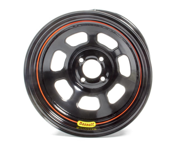 Bassett Wheel 15X8 D-Hole 4X100 Mm 4In Bs Black 58Sh4