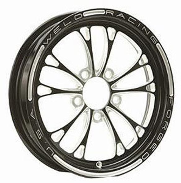 Weld Racing V-Series Frnt Drag Wheel Blk 15X3.5 5X4.75Bc 2.25 84B-15272