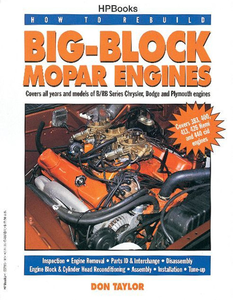 Hp Books How To Rebuild Bb Mopar  978-155788190-8