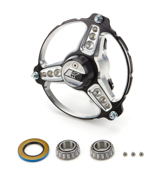 Front Hub Polished Direct Mount w/Bearings