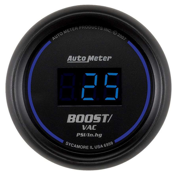 Autometer 2-1/16 Cobalt Boost/Vac Gauge 6959