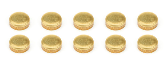 Expansion Plugs 10pk - Brass 1-3/8 Dia