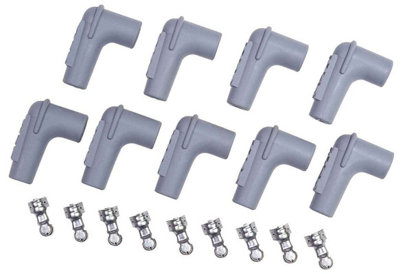 Msd Ignition Spark Plug Boot & Term. Kit - 90 Deg. (9Pcs.) 8850