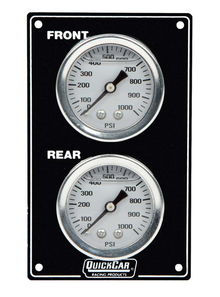 Quickcar Racing Products Mini Brake Bias Gauge Panel Vertical Black 61-105