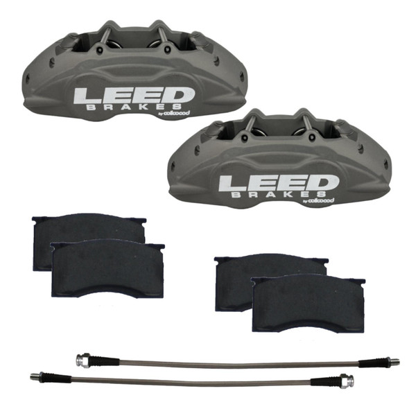 Leed Brakes 64-67 Mustang Brake Caliper/Pad Kit Anodized Cc0005