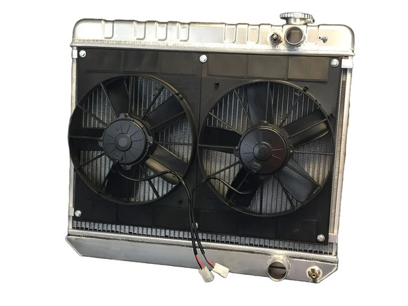 Radiator w/Fans Nova LS 73-74 Manual Trans Raw