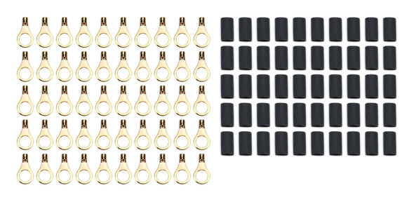 Ring Terminal 5/16in 14- 16 Ga w/Heat Shrink 50pk