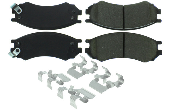 Centric Brake Parts Posi-Quiet Semi-Metallic Brake Pads With Hardwar 104.0507