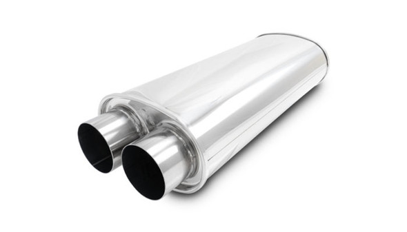 VIBRANT PERFORMANCE STREETPOWER Oval Muffler 3in Inlet/Outlet 10539